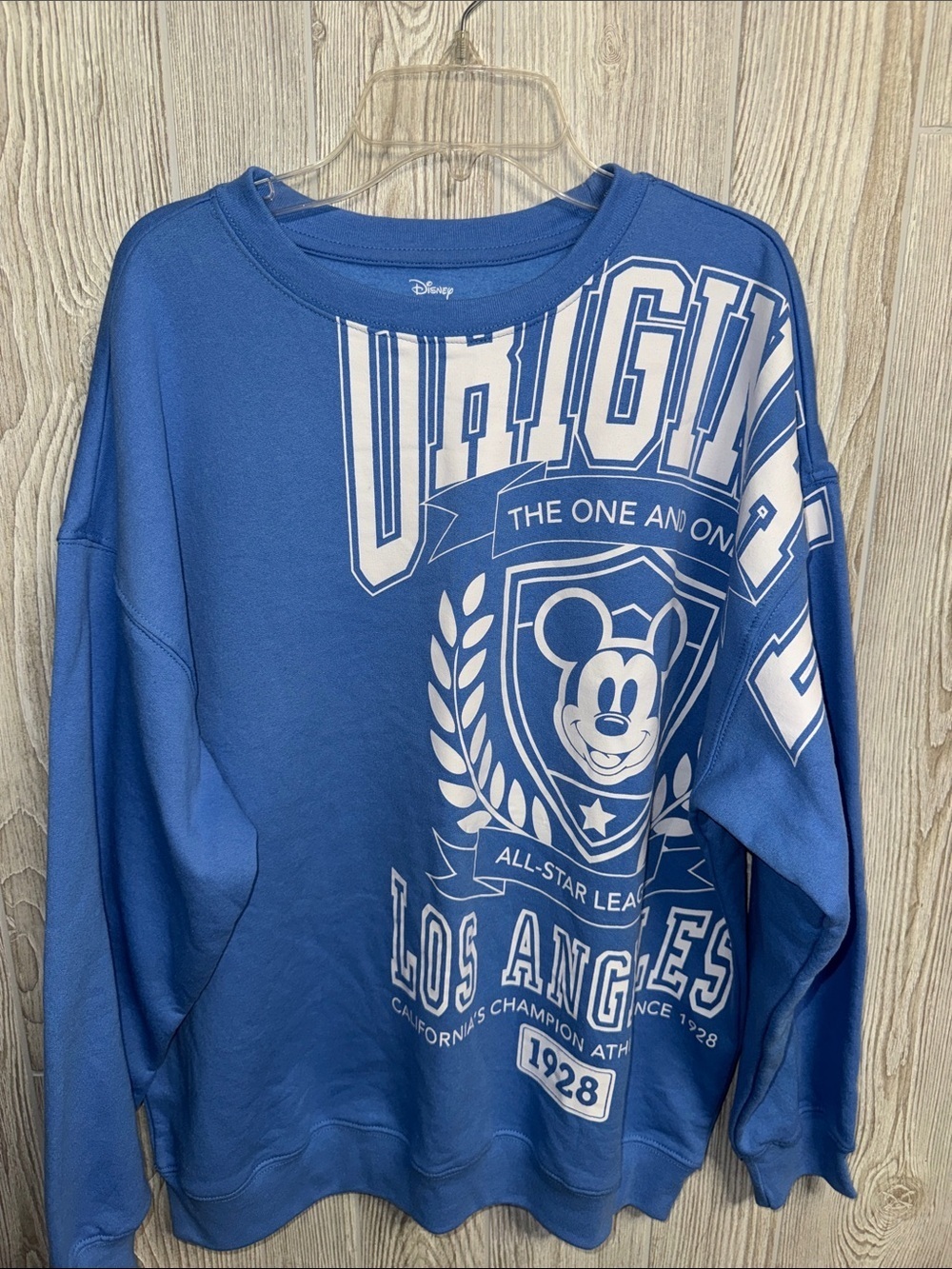 Disney Blue Mickey Graphic Pullover